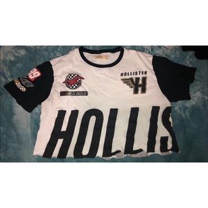 Hollister Racer Crop Top Tee